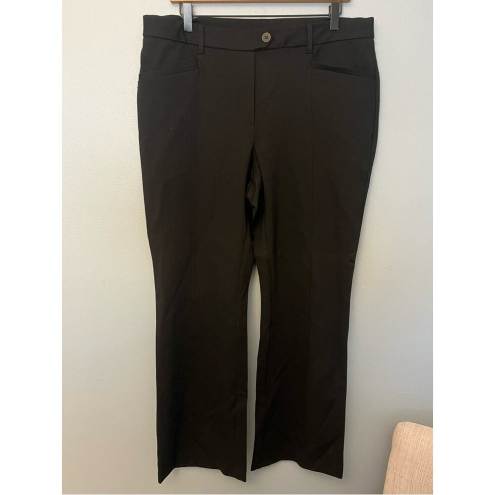 NWT J. Jill Black Straight-Leg Ponte Knit Pants